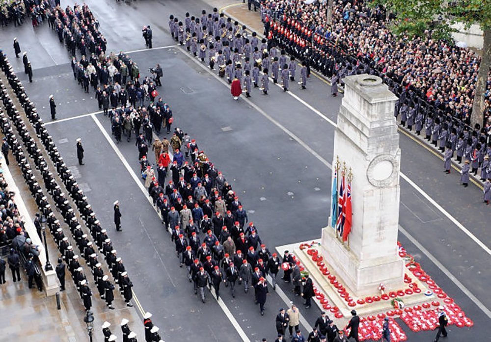 Cenotaph Parade, Remembrance Day 10th November 2024 South Atlantic