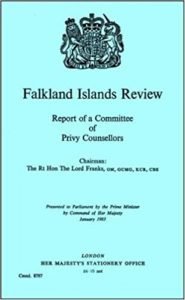 Falkland Islands Review REPORTS FROM COMMITTEE OF PRIVY COUNSELLORS